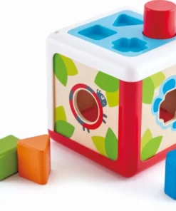 Hape Early Explorer Ξύλινο Shape Sorting Box-Garden