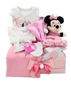 Δωροσύνθεση (Diaper Cake) για νεογέννητο, Minnie