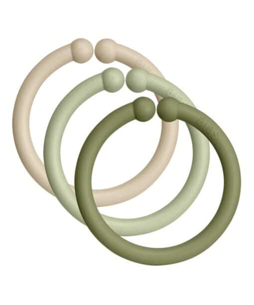 ΜΑΣΗΤΙΚΟ BIBS LOOPS 3 COLOUR MIX - VANILLA/SAGE/OLIVE