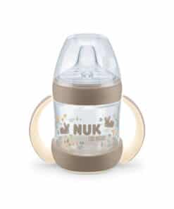 NUK For Nature Μπιμπερό Εκπαίδευσης 150 Ml Με Στόμιο Σιλικόνης & 2 Λαβές Temperature Control