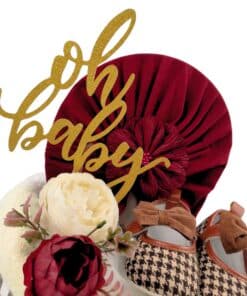 Alternative view of Diaper cake για κορίτσι με μοτίβο burberry